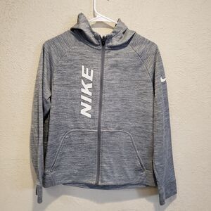 Nike Therma-Fit Full Zip Hoodie Gray Youth Boys XL